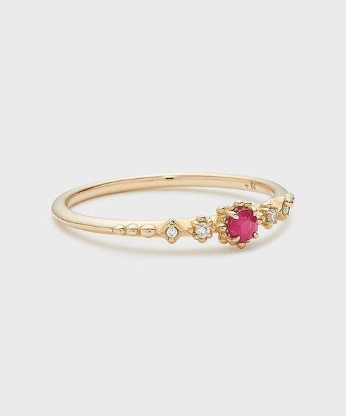 指輪 リング 「Pocket Ring」K10ルビーリング レディースの画像