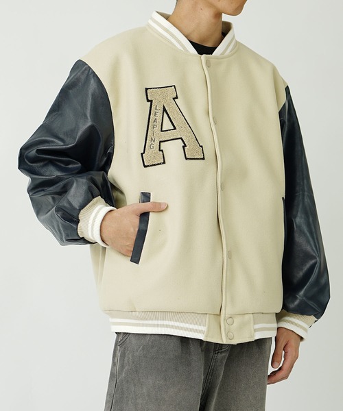 MinoriTY（マイノリティ） スタジャン 「MinoriTY」サガラ刺繍オーバー