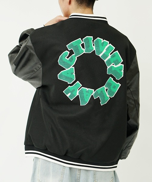 MinoriTY（マイノリティ） スタジャン 「MinoriTY」サガラ刺繍オーバー