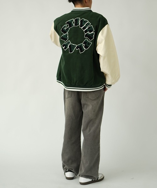 MinoriTY（マイノリティ） スタジャン 「MinoriTY」サガラ刺繍オーバー