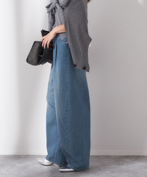 【ジャーナルスタンダード レサージュ】 デニムカーブパンツ インディゴ 38 追加》デニムカーブパンツ（デニムパンツ・ジーンズ）｜JOURNAL