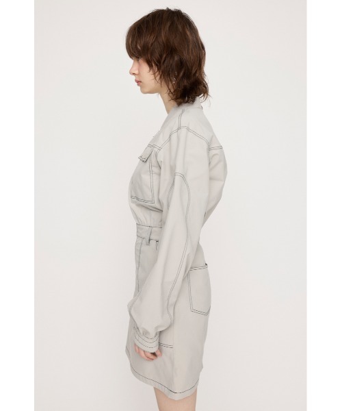 ワンピース y* SLY ワンピース FRONT ZIP STITCH S/OP フロント ジップ