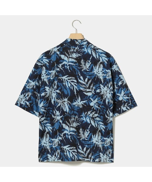 よーぺ Rosasen（ロサーセン） シャツ 「Rosasen/GOLF」リーフ柄開襟シャツ