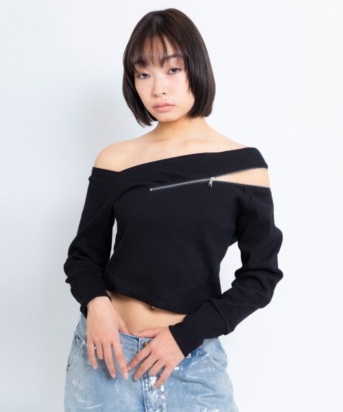 atmos pink ワンショル リブトップス レディース atmos girls pink ワンショル リブトップス レディース