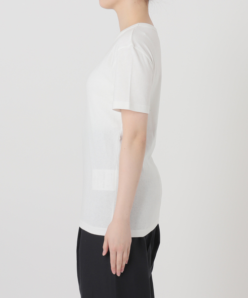 INSCRIRE アンスクリア Fraise タイトフィットTシャツ ホワイト VERMEIL par iena tシャツ Tシャツ 「INSCRIRE/アンスクリア