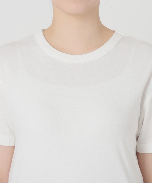INSCRIRE アンスクリア Fraise タイトフィットTシャツ ホワイト VERMEIL par iena tシャツ Tシャツ 「INSCRIRE/アンスクリア