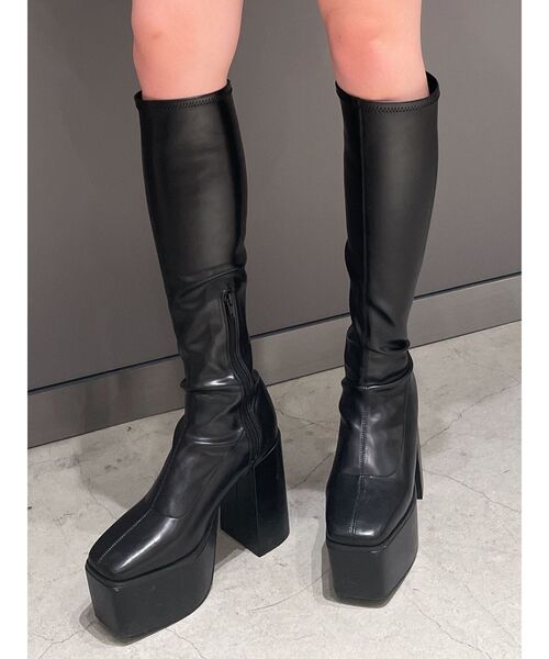 GYDA ストレッチチャンキーブーツ ストレッチチャンキーブーツ[品番：MKSW0059721]｜GYDA