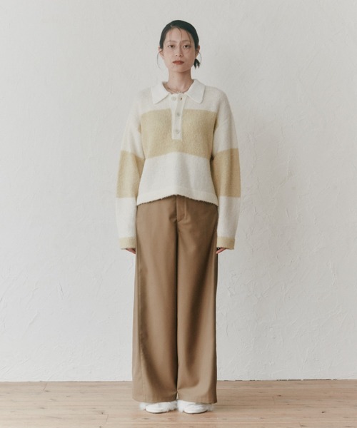 A.P.C. コットン　ワイドストレート　ワークチノパンツ　ririジップ ワイドストレートチノパンツ【自宅で試着、返品送料無料】(S