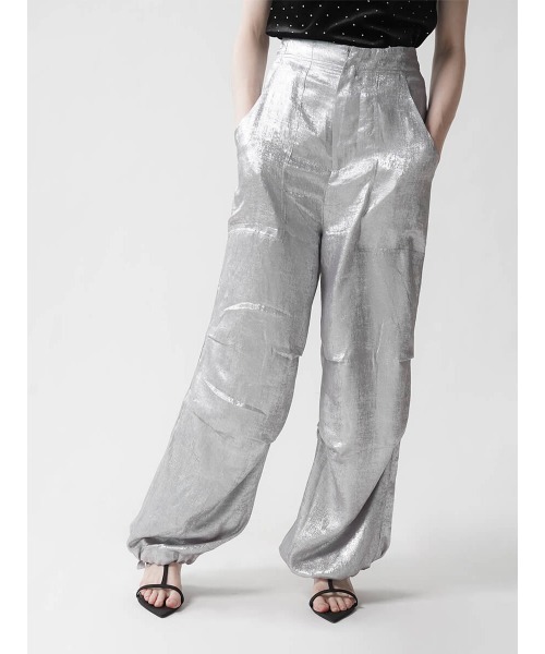 パンツ METALLIC KNEE TUCK PANTS レディース : ZOZOTOWN Yahoo!店
