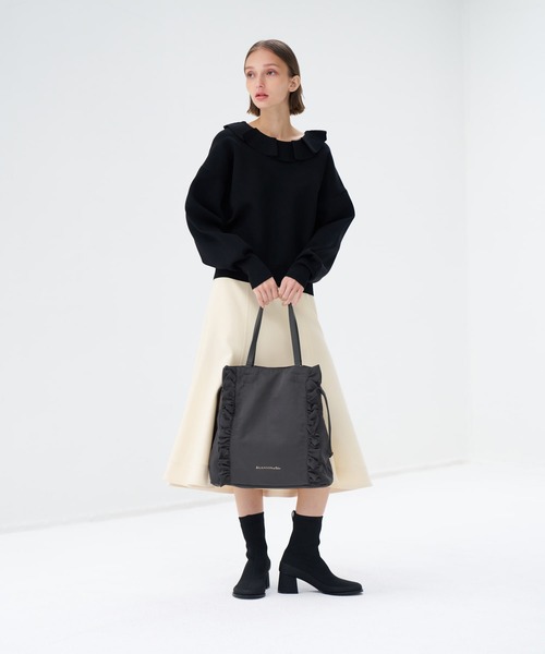 LANVIN en Bleu トートバッグ プティフリルトートバック
