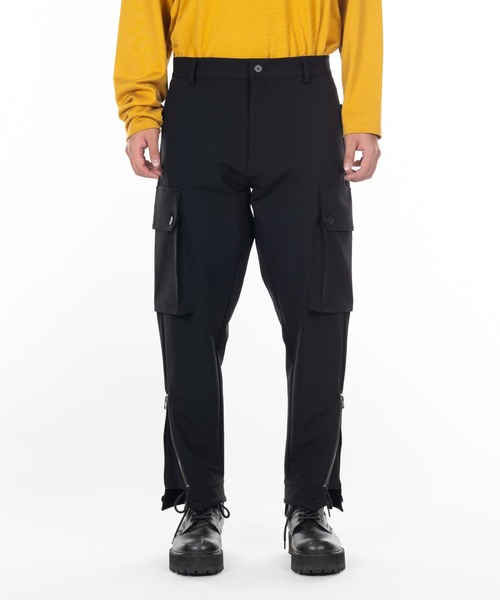 glamb（グラム） カーゴパンツ Zip Flare Cargo Pants / ジップフレア