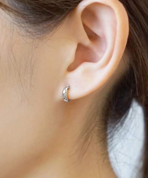 TAKE-UP ピアス K14/K10 ツキコウミニフープピアス( WG