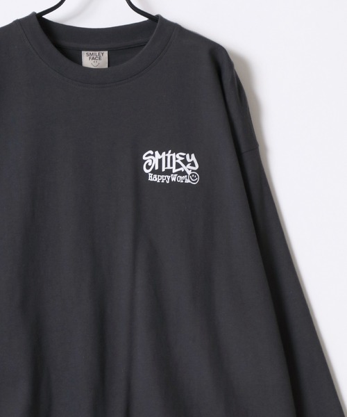 HARi/スマイリーフェイス/長袖Tシャツ/2/コットン/CRM/無地/5014 楽天市場】SMILEY FACE スマイリーフェイス デイジー柄 プリント