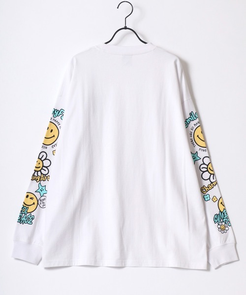 HARi/スマイリーフェイス/長袖Tシャツ/2/コットン/CRM/無地/5014 楽天市場】SMILEY FACE スマイリーフェイス デイジー柄 プリント