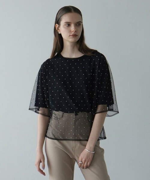 clane..シアーシャツ　値下げ！！ CLANE/クラネ】W FACE SHEER SHIRT/ダブルフェイスシアーシャツ