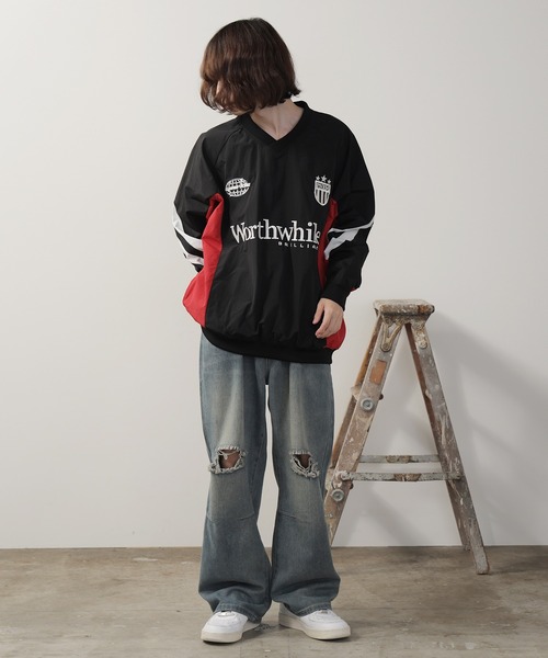 SUGGESTION tシャツ SUGGESTION/サジェッション ナイロンプルオーバー