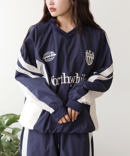 SUGGESTION tシャツ SUGGESTION/サジェッション ナイロンプルオーバー