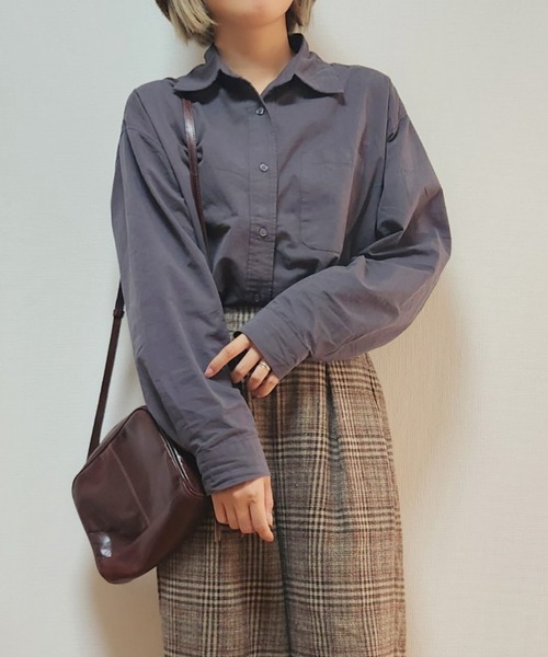 2024SS】Lohen ホイルプリントブラウス KHAKI