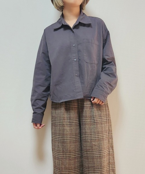 2024SS】Lohen ホイルプリントブラウス KHAKI