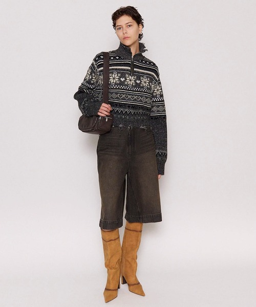 メゾンスペシャル　セーター　ニット MAISON SPECIAL ニット セーター Random Ribbon Knit Tops