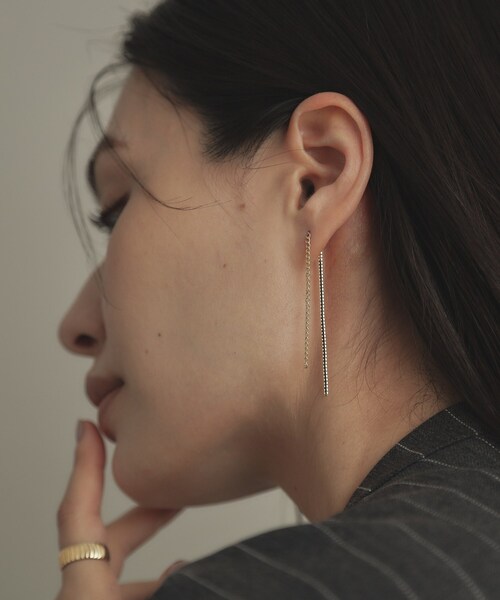 COCOSHNIK（ココシュニック） ピアス K10キヘイ×ベネフラット前後