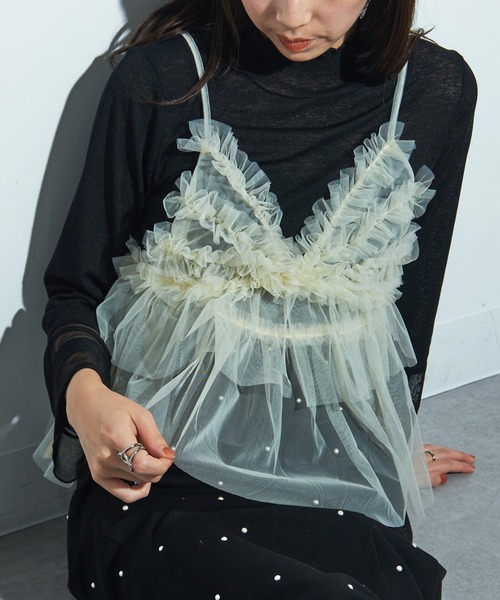 MAISON BREEZE reveur キャミソール 「MAISON reveur」チュールキャミ