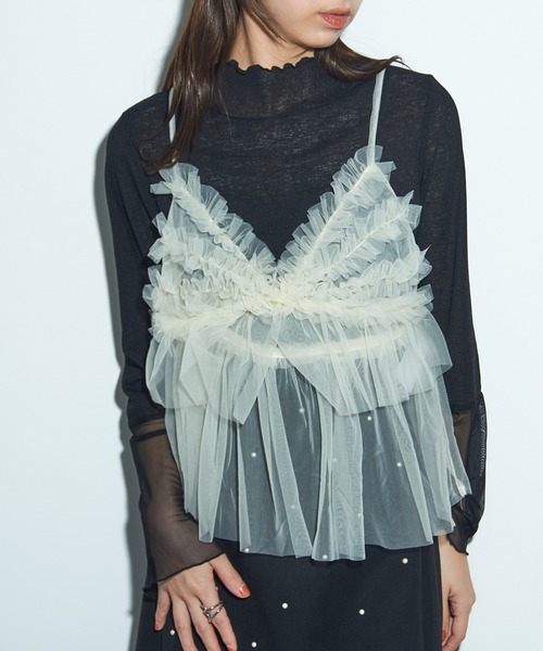 MAISON BREEZE reveur キャミソール 「MAISON reveur」チュールキャミ