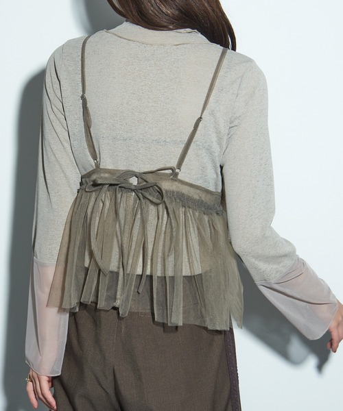 MAISON BREEZE reveur キャミソール 「MAISON reveur」チュールキャミ