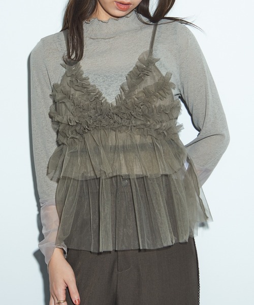 MAISON BREEZE reveur キャミソール 「MAISON reveur」チュールキャミ