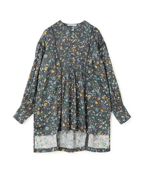 SOULEIADO（ソレイアード） ブラウス シャツ コットンプリント