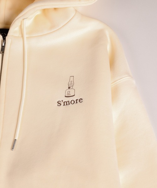 パーカー S'more gear illustration full zip hoodie スモギアイラストレーションフルジップフーディー レディース S'more gear illustration full zip hoodie スモギア