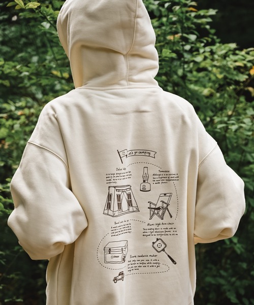 S'more パーカー gear illustration full zip hoodie スモギア