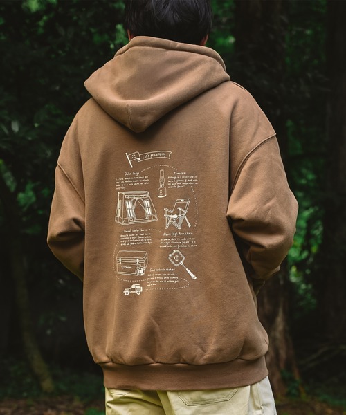 S'more パーカー gear illustration full zip hoodie スモギア