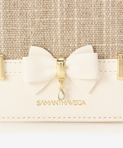 パスケース バンブーアクセントリボンパスケース レディース ジュエル