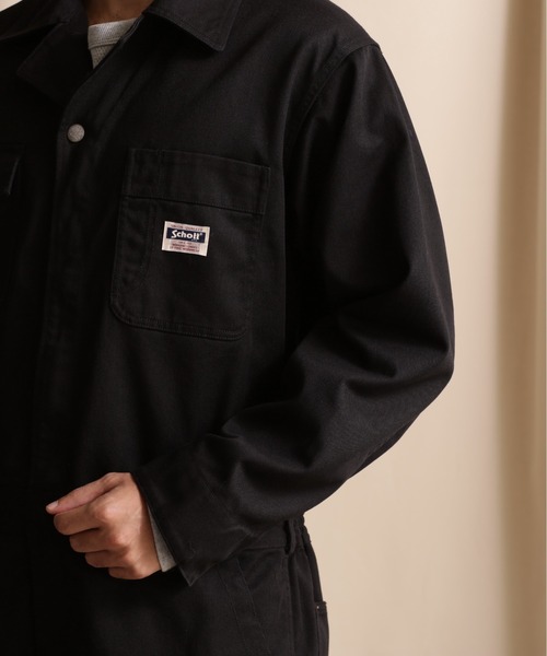 メンズ SCHOTT ショット ツナギ ジャンプスーツ オールインワン M 黒 Schott N.Y.C ショット TC WORK JUMPSUIT ワーク ジャンプスーツ