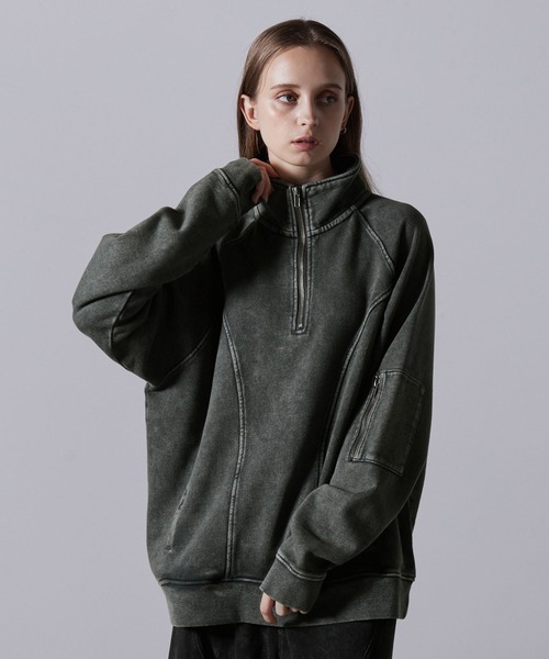 ry histo【CLEL】ヘビーウェイトヴィンテージデザインハーフジップ CLEL】Heavy Weight Vintage Design Half Zip/ヘビーウェイト