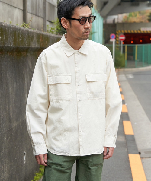 THE NORTH FACE  シャンブレー オーバーサイズ シャツ メンズにも THE NORTH FACE PURPLE LABEL Regular Collar Chambray Field Shirt