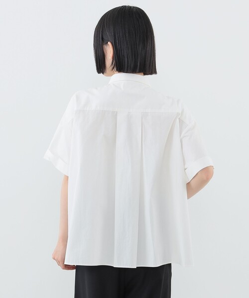 CAROLINA GLASER ブラウス シャツ コットン リボン ショート