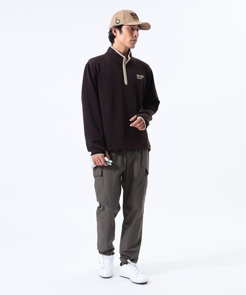 BEAMS - ビームスゴルフ　モックネックスウェットトレーナー BEAMS GOLF トレーナー スウェット ORANGE LABEL / エンボス