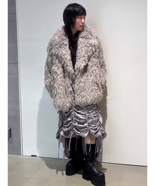 「PAMEO POSE」 コート FREE グリーン レディース_画像2