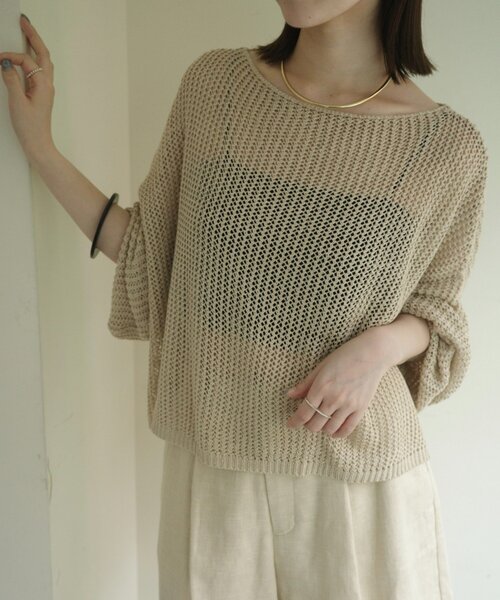 OMMO ニット フリーサイズ OMMO ONLINE STORE / HOODIE KNIT TOP