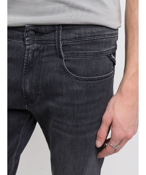 REPLAY（リプレイ） ジーンズ スリムフィットANBASSブラックパワー