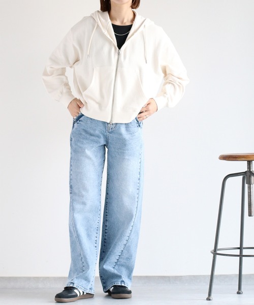 cepo パーカー 「セットアップ対応」16/10 クロップド丈 裏毛