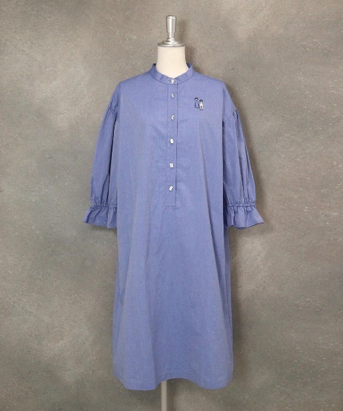 熊18 ✨格安✨ピッコーネ　シャツチュニック　ビーズ刺繍ロゴ　40 熊18 ✨格安✨ピッコーネ シャツチュニック ビーズ刺繍ロゴ 40