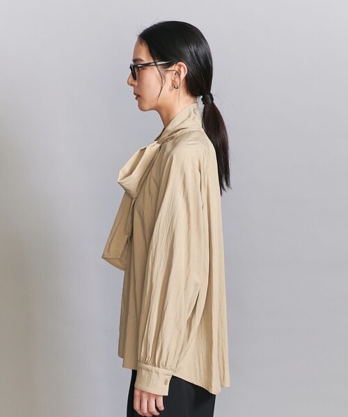 ブラウス シャツ 「WEB限定 Wardrobe DAILY MINIMAL」リボンタイブラウス -2WAY/ウォッシャブル- レディース