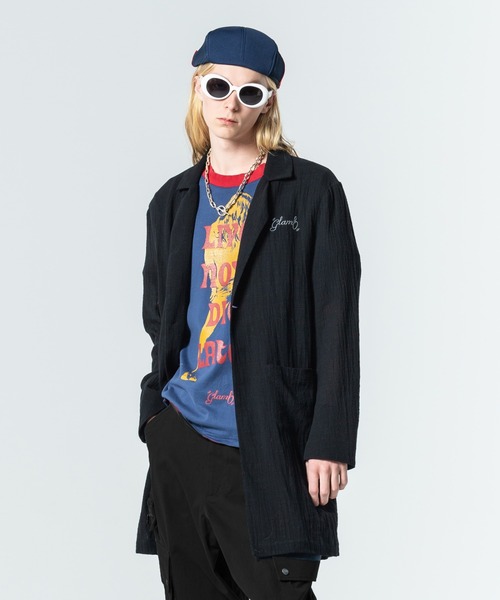 この夏だけ値下げします。glamb / シアーロングシャツ glamb シャツ Sheer Long Shirt / シアーロングシャツ メンズ