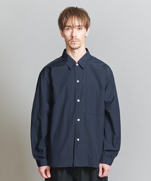 BEAUTY&YOUTH コットン チェックシャツ BEAUTY&YOUTH UNITED ARROWS｜麻コットン チェック シャツ