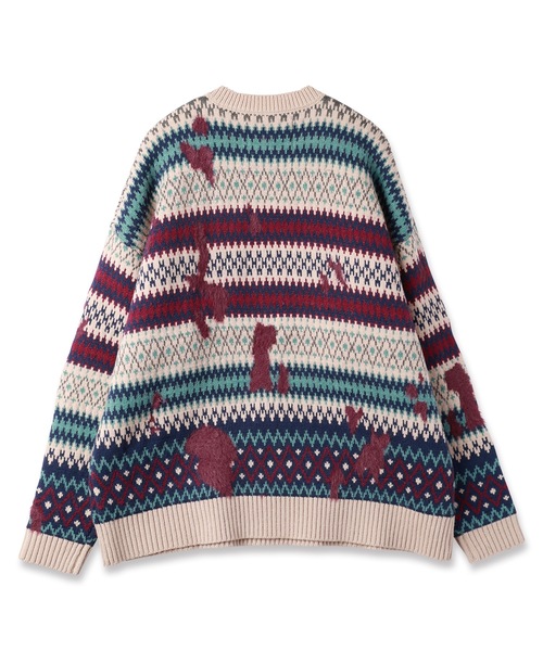 amok（アモク） セーター ニット NORDIC SWITCHING KNIT メンズ
