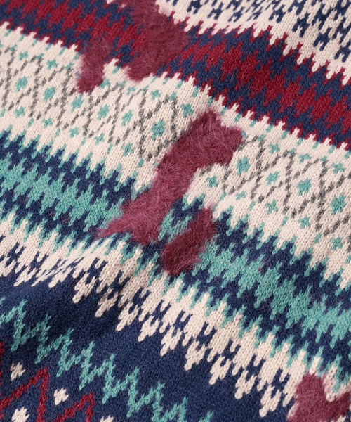 amok（アモク） セーター ニット NORDIC SWITCHING KNIT メンズ 
