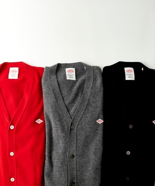 DANTON ブラックカーディガン Danton（ダントン） ニットカーディガン 42 ブラック レディース